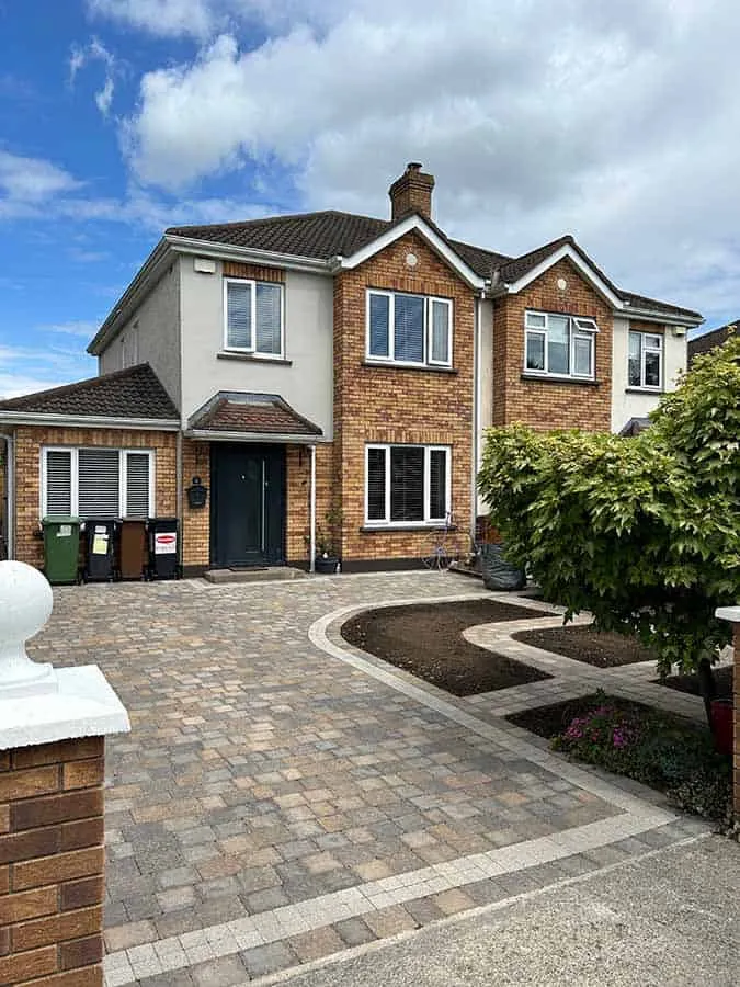Cobble lock driveway in Newbridge
