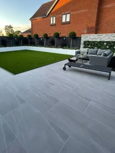 Porcelain tiled driveway in Naas
